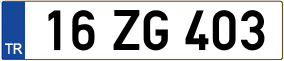 Trailer License Plate